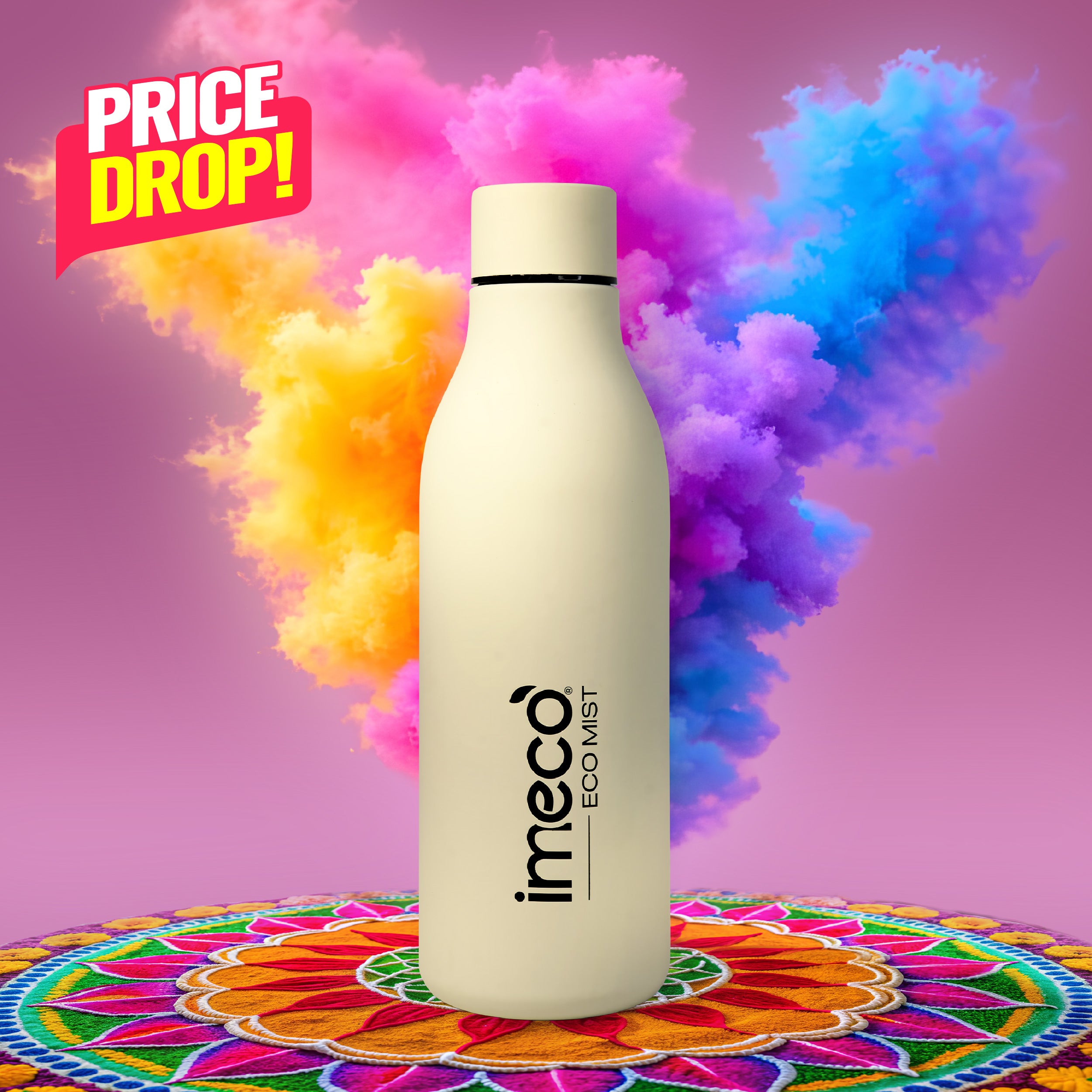 ECO MIST Stainless Steel Pastel Water Bottle (500 ml)