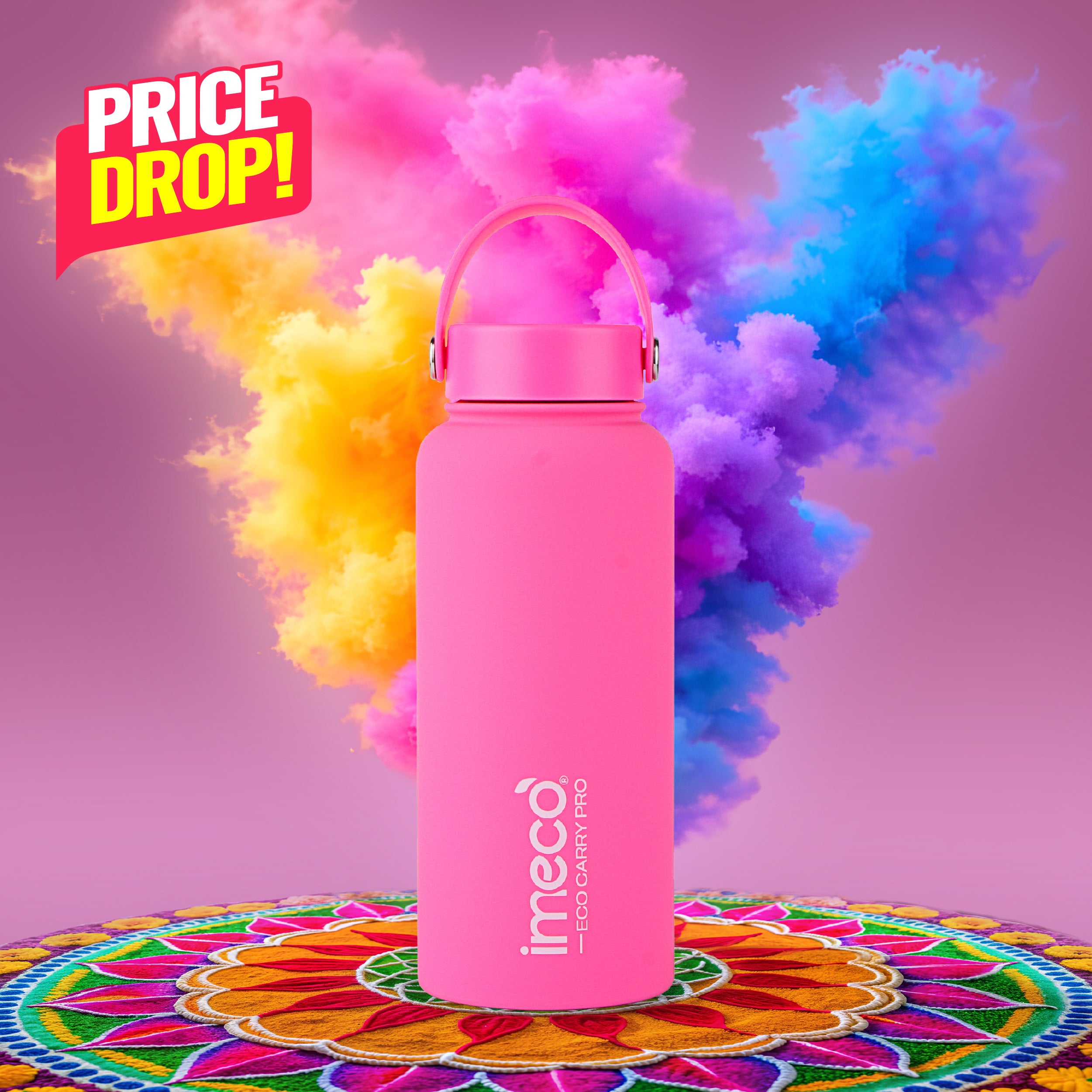 ECO CARRY PRO Stainless Steel Water Bottle (1 L)