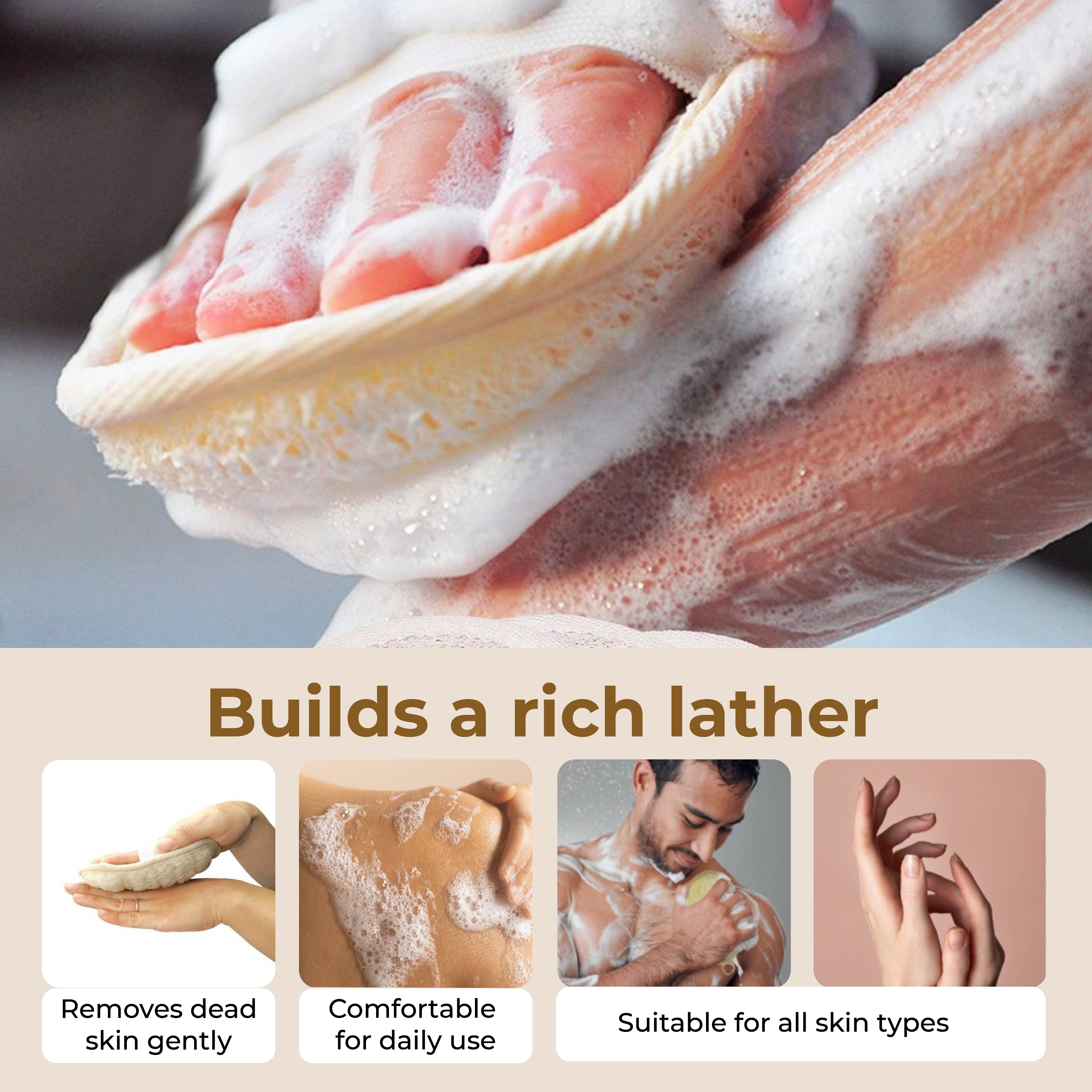 Self-Care Together – 2 Ramie Fibre Loofahs + Dual Tooth Bamboo Comb + Aloe Vera Wet Wipes