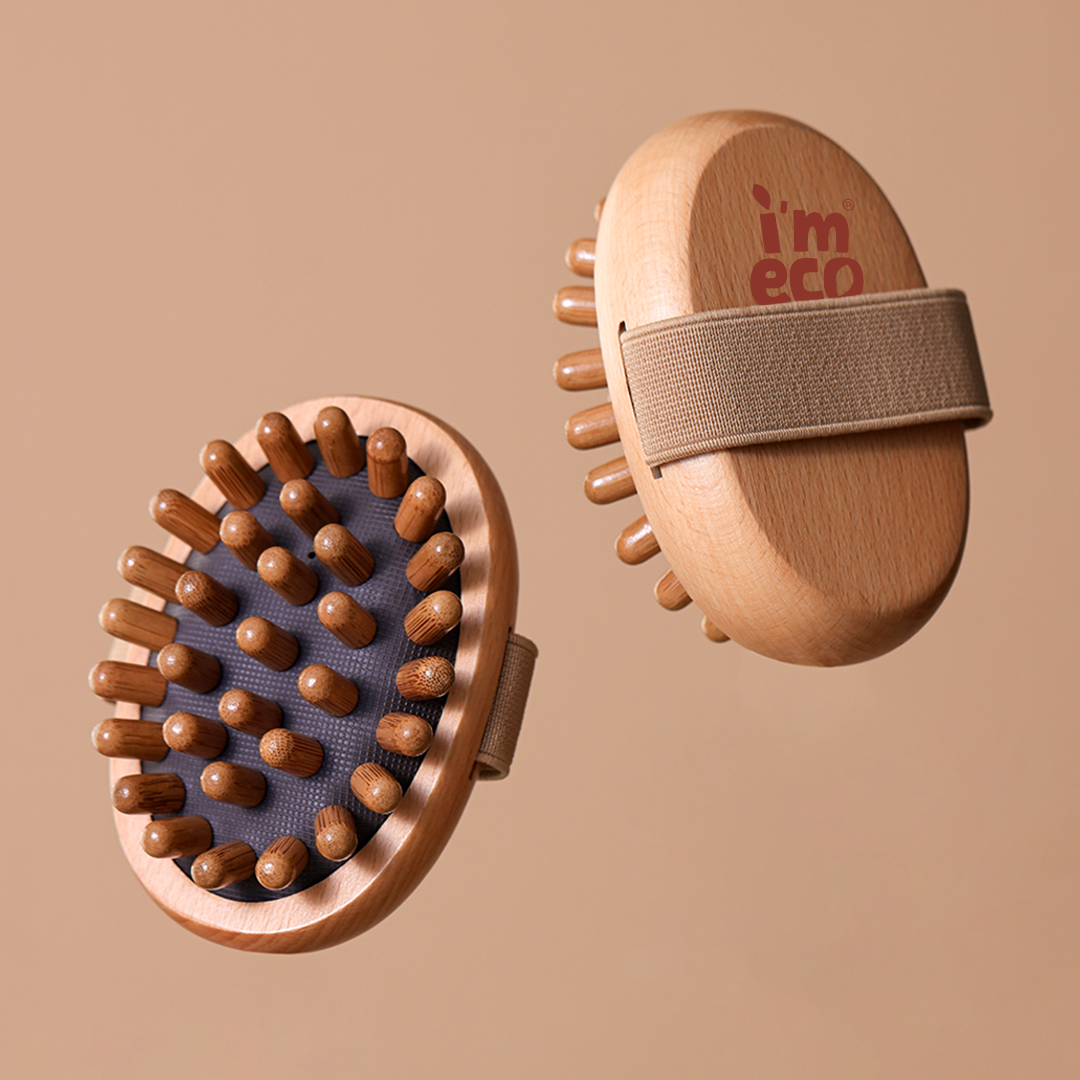Bamboo Hair & Body Massager for Muscle & Scalp Relaxation