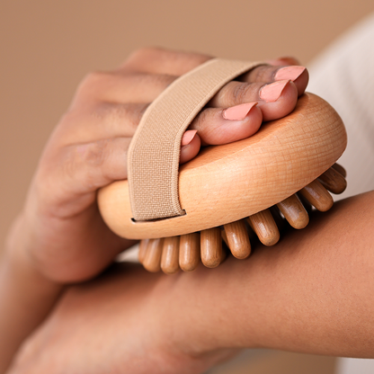 Bamboo Hair & Body Massager for Muscle & Scalp Relaxation