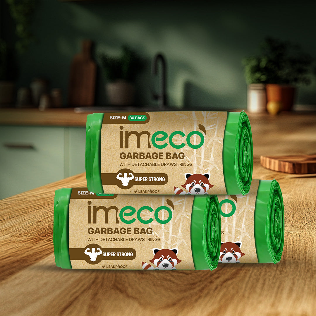 Leakproof Garbage Bags with Drawstring