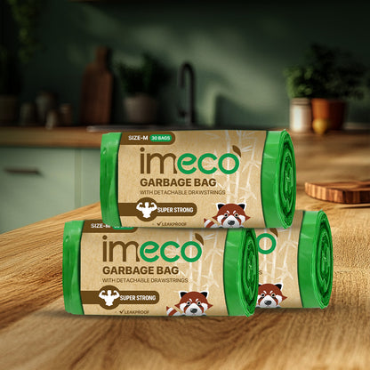 Leakproof Garbage Bags with Drawstring