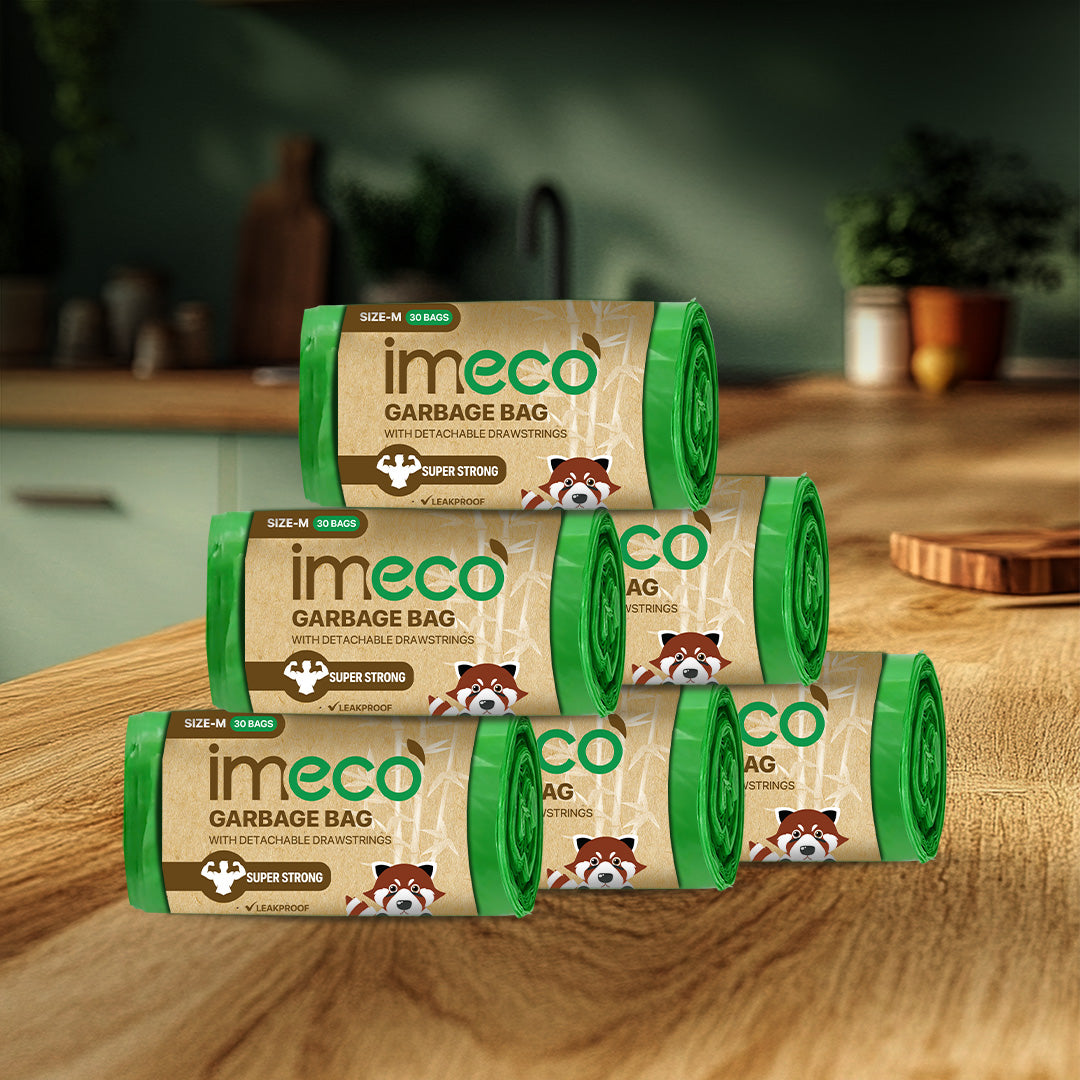 Leakproof Garbage Bags with Drawstring