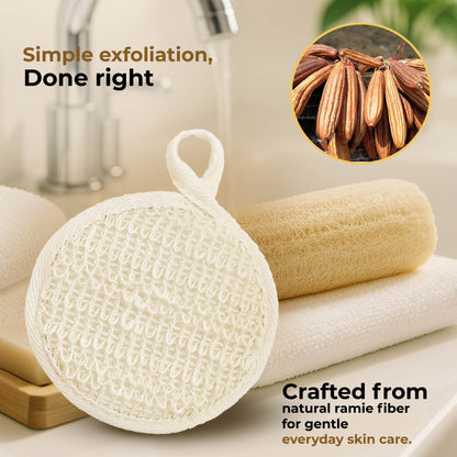 IMECO Ramie Loofah (Round, Pack of 2)