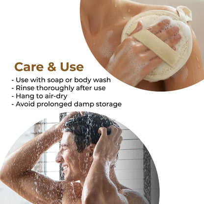 IMECO Ramie Loofah (Round, Pack of 2)