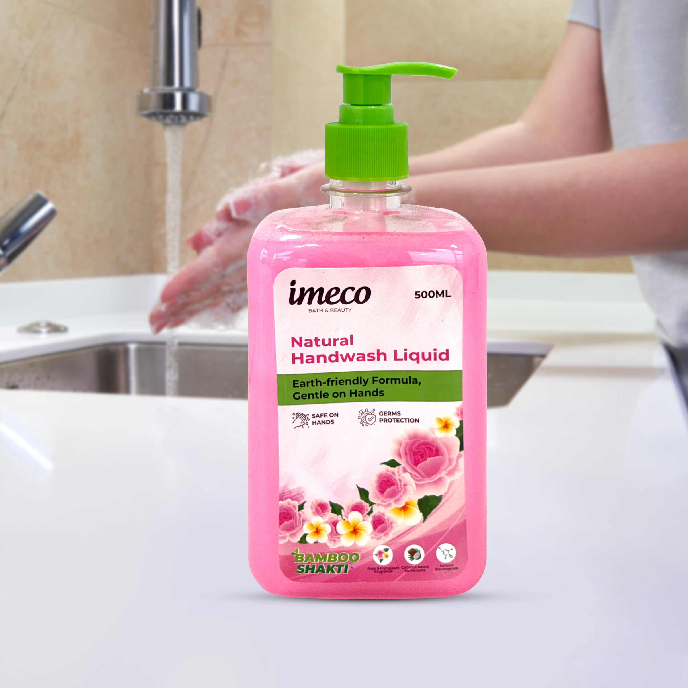 IMECO Natural Hand Wash – Kills 99% Germs (500 ml)