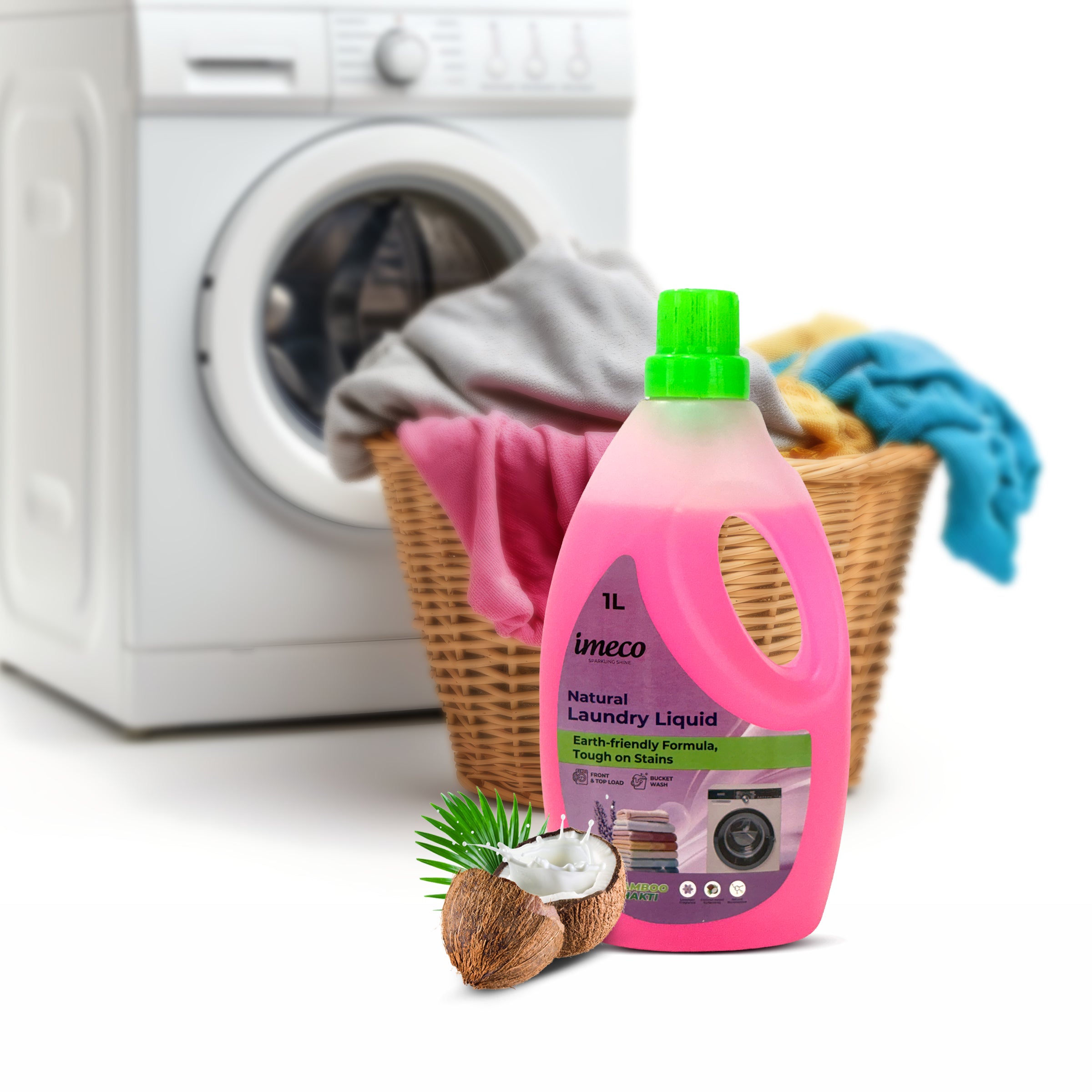 Natural Laundry Liquid – Coconut-Based Cleaning Power (1 Litre)