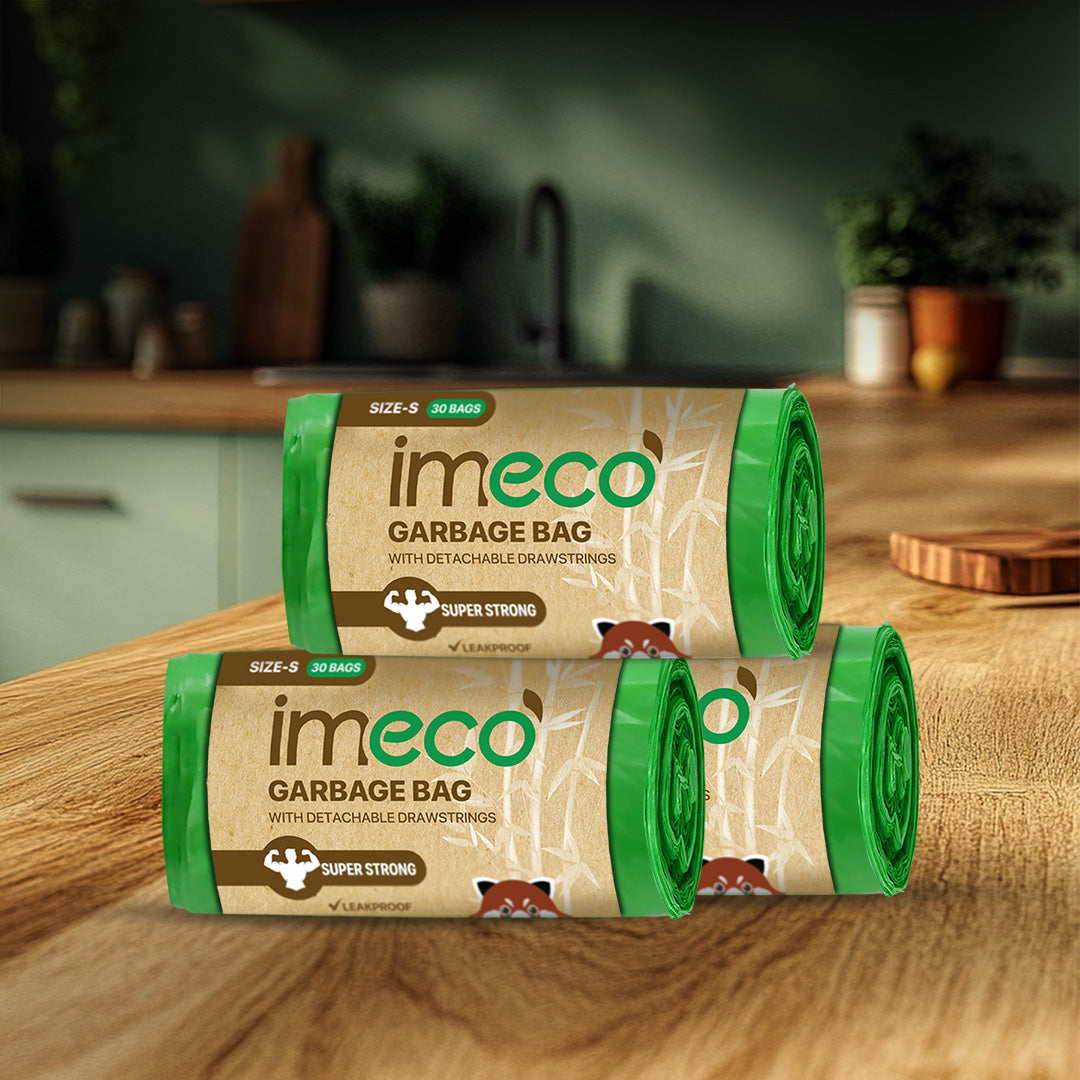 Leakproof Garbage Bags with Drawstring