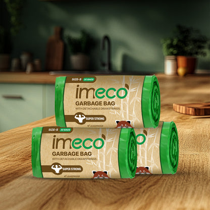 Leakproof Garbage Bags with Drawstring