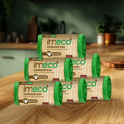 Leakproof Garbage Bags with Drawstring