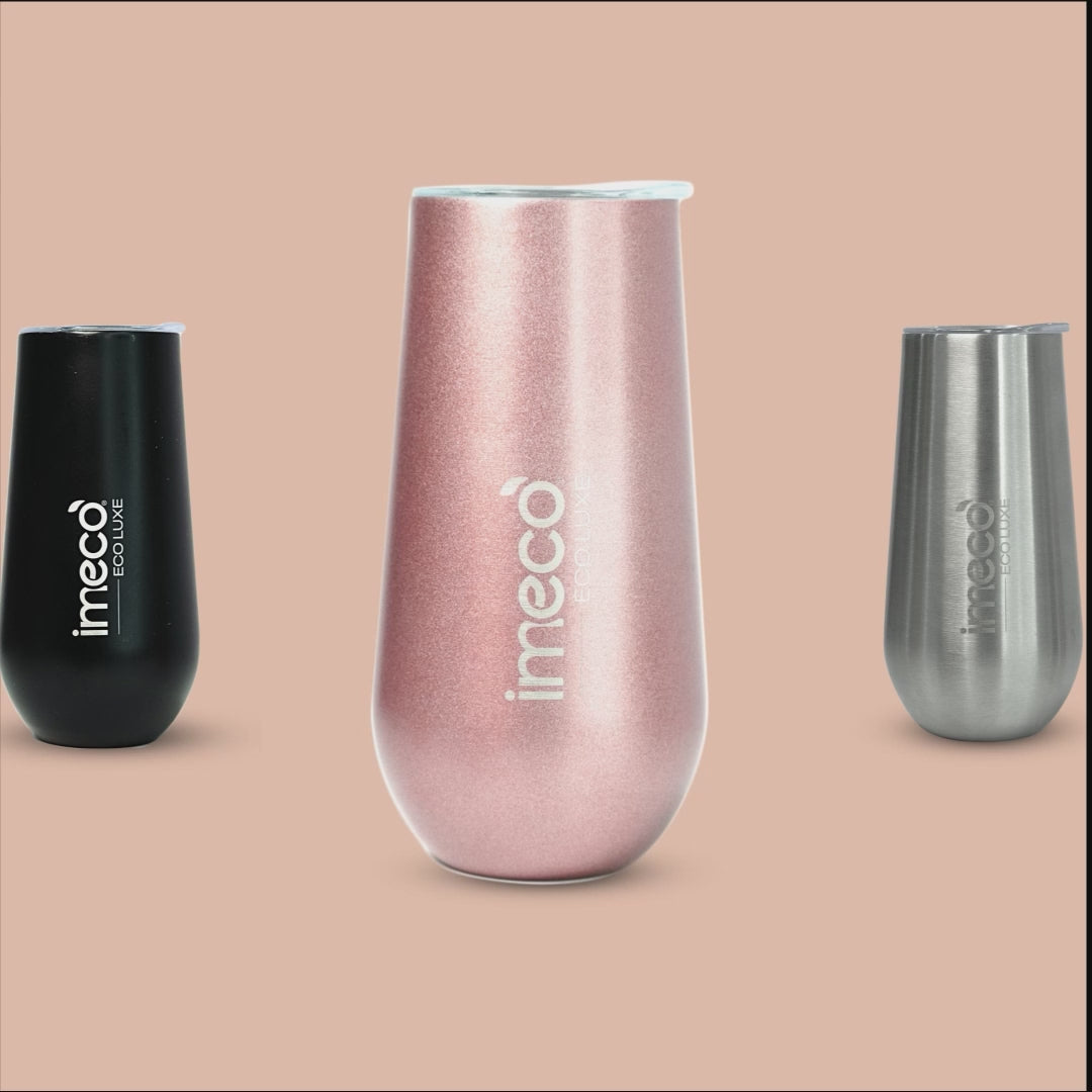 Load video: ECO LUXE Stainless Steel Wine Tumbler (300 ml)
